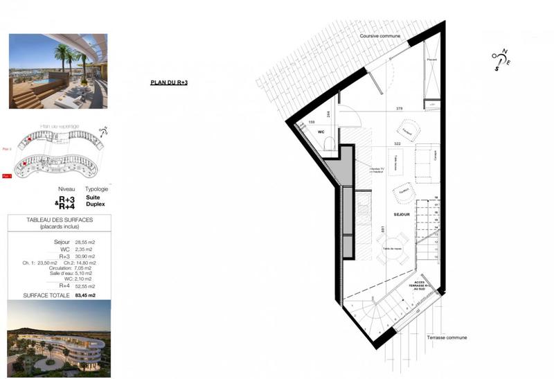 Appartement - 83 m² - 3 pièces