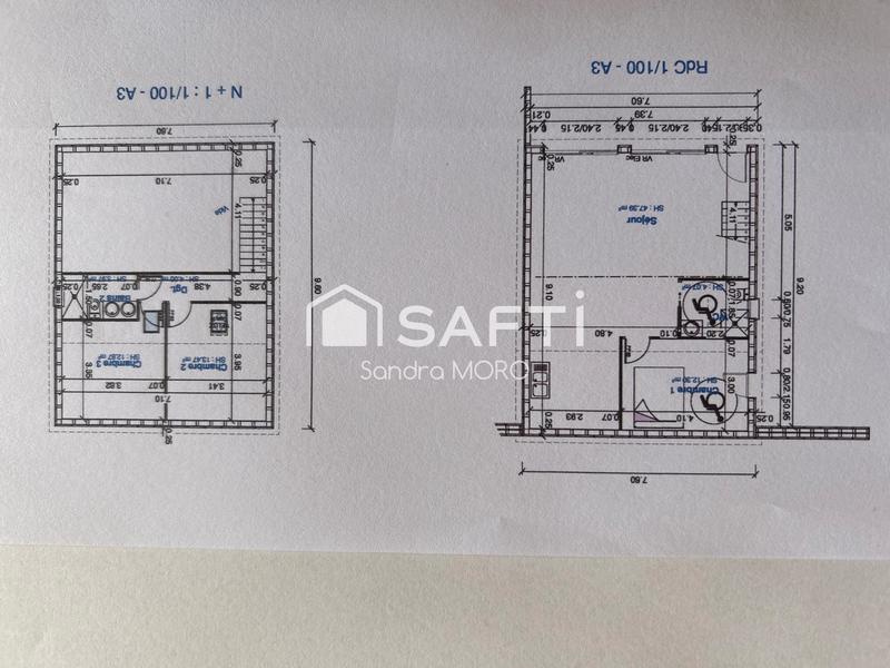 Maison - 98 m² - 5 pièces