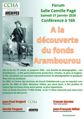 A la découverte du fonds Arambourou