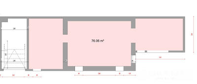 Appartement - 76 m² - 1 pièce