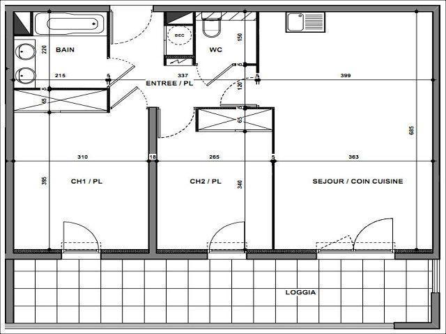 Appartement - 3 pièces
