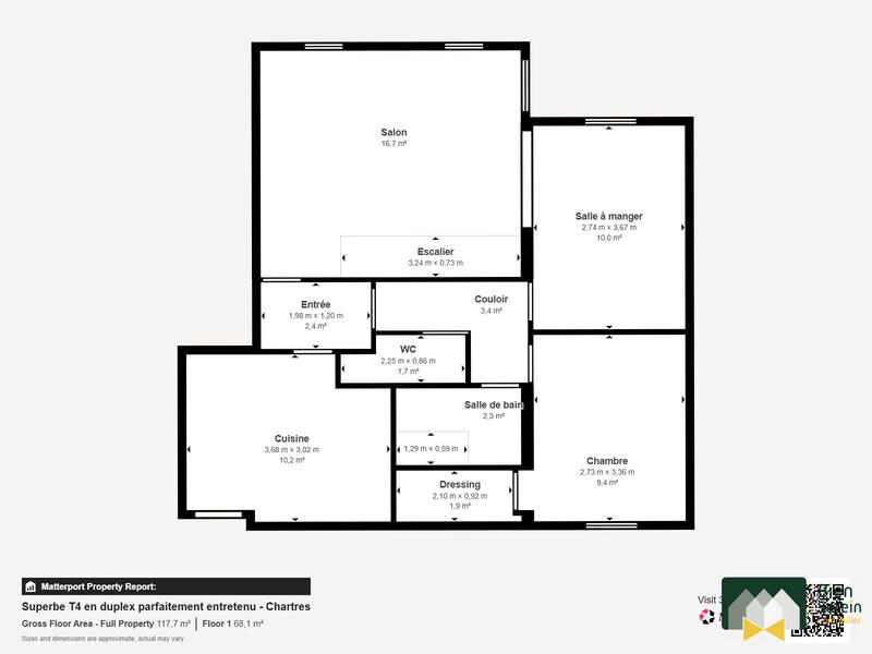 Appartement - 92 m² - 5 pièces