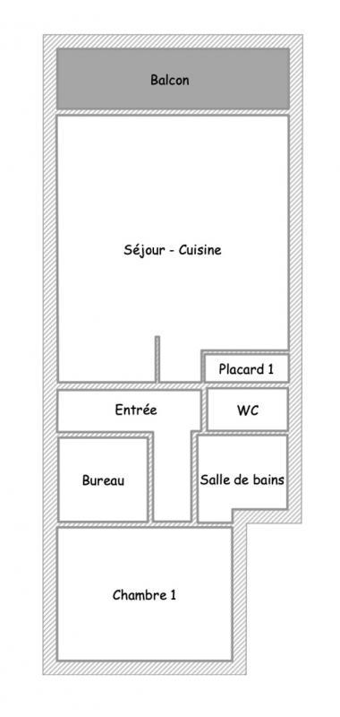 Appartement - 52 m² - 2 pièces