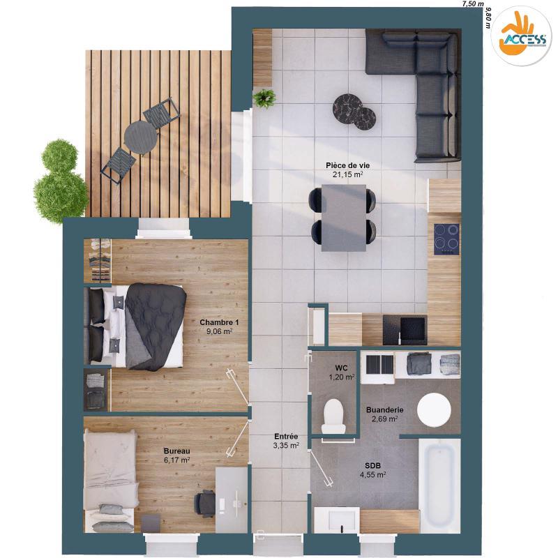 Maison - 48 m² - 4 pièces