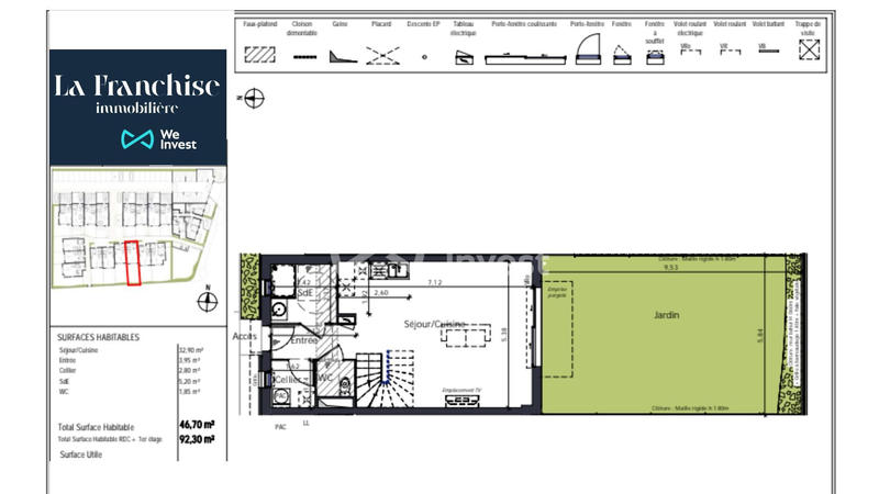 Appartement - 92 m² - 4 pièces