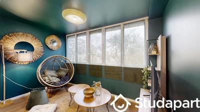 Chambre - 9 m² - 1 pièce