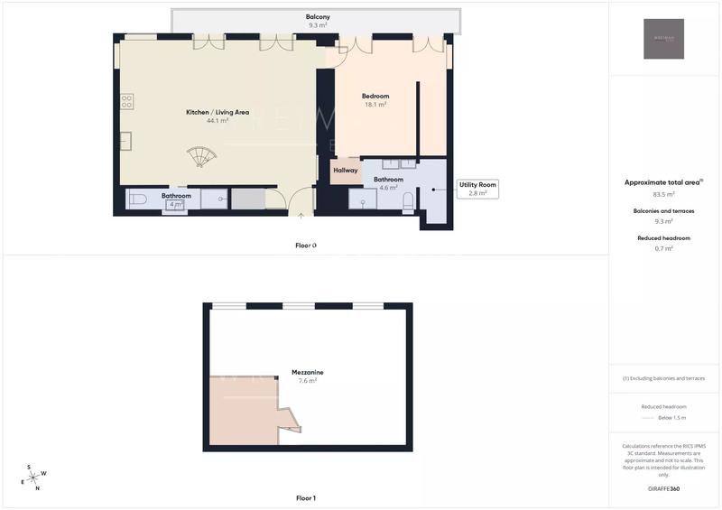 Appartement - 75 m² - 3 pièces