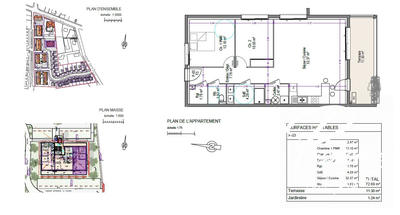 Appartement - 73 m² - 2 pièces