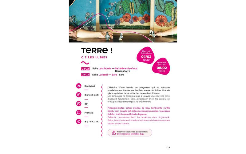 Spectacle :  Terre ! Par la compagnie les Lubies