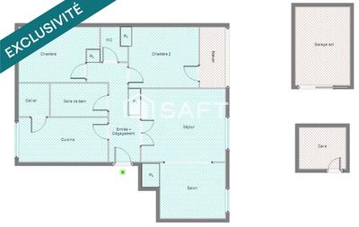 Appartement - 70 m² - 4 pièces