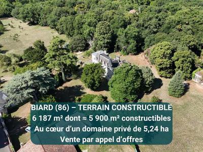 Terrain constructible - 6 187 m²