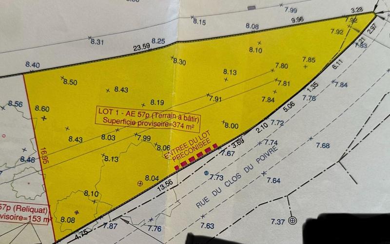 Terrain constructible - 382 m²