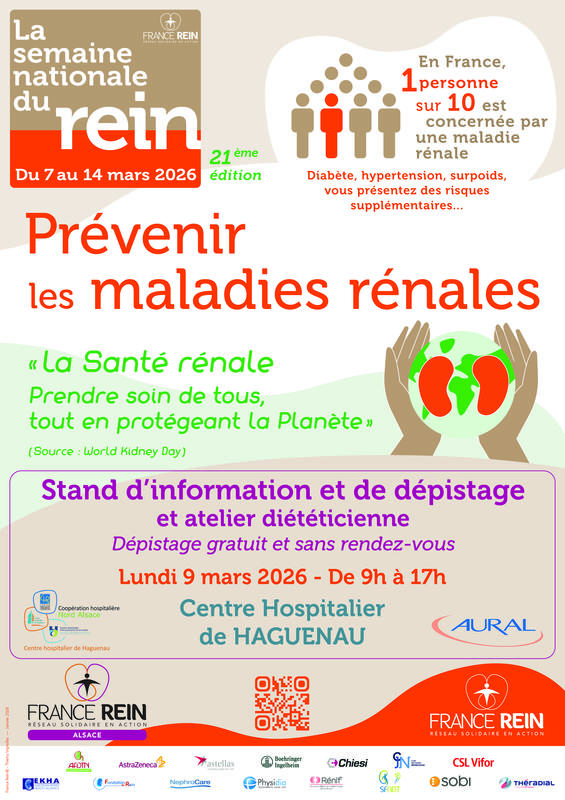 Dépistage gratuit des maladies rénales
