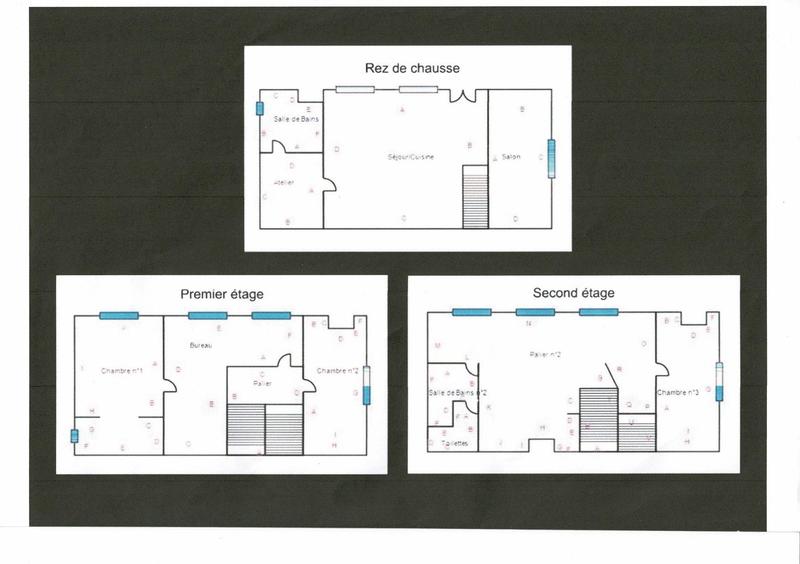 Maison ancienne - 160 m² - 6 pièces