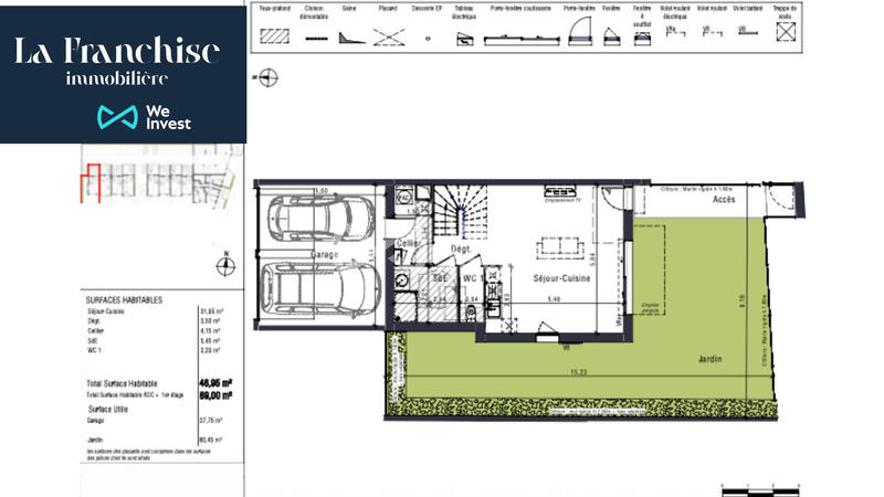 Villa - 90 m² - 4 pièces