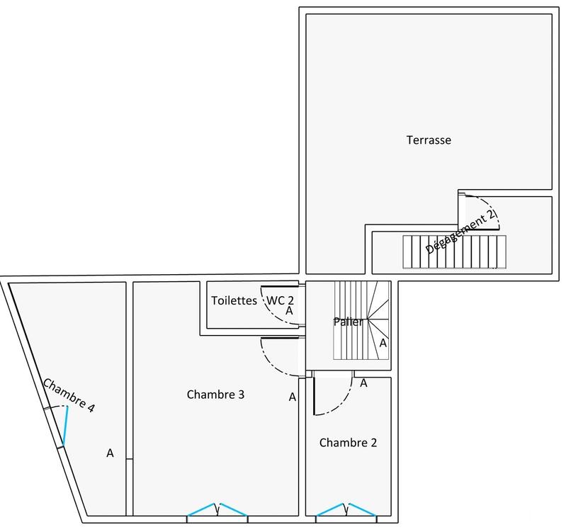 Maison de ville - 107 m² - 6 pièces