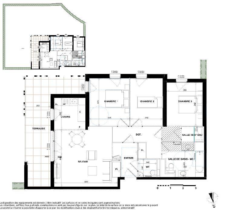 Appartement - 84 m² - 4 pièces