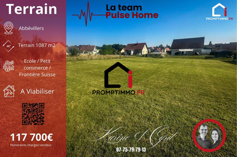 Terrain - 1 087 m²