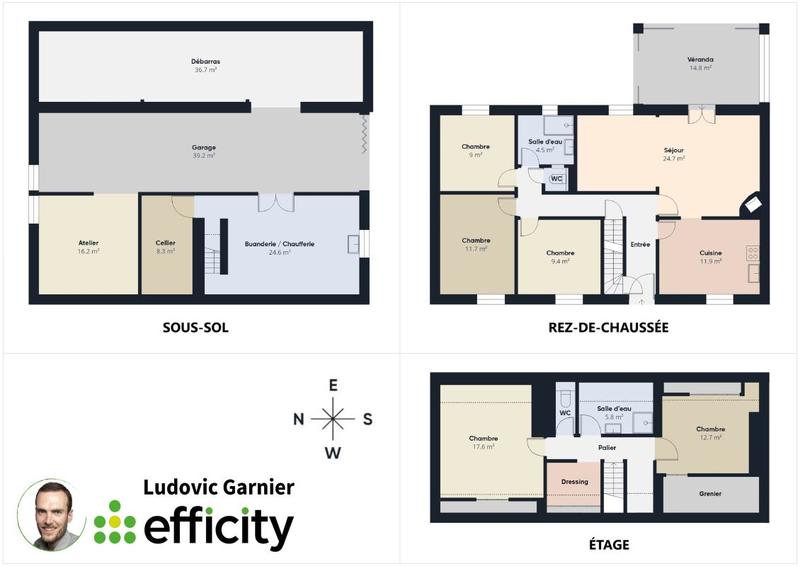 Pavillon - 124 m² - 6 pièces