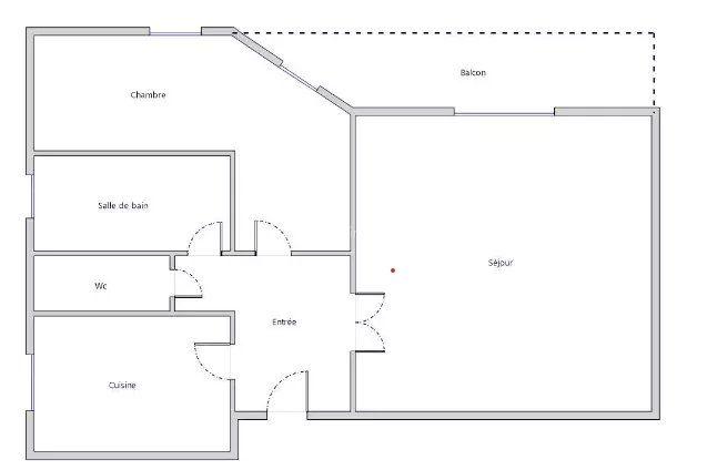 Appartement - 52 m² - 2 pièces