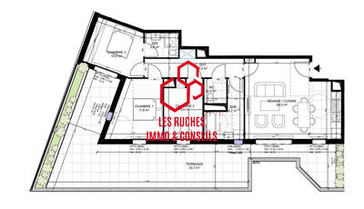 Appartement - 80 m² - 4 pièces