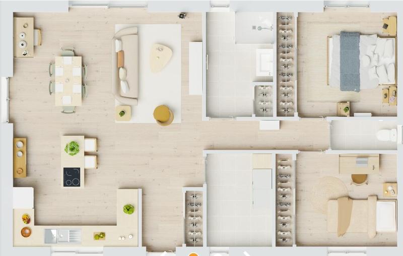 Maison - 80 m² - 3 pièces