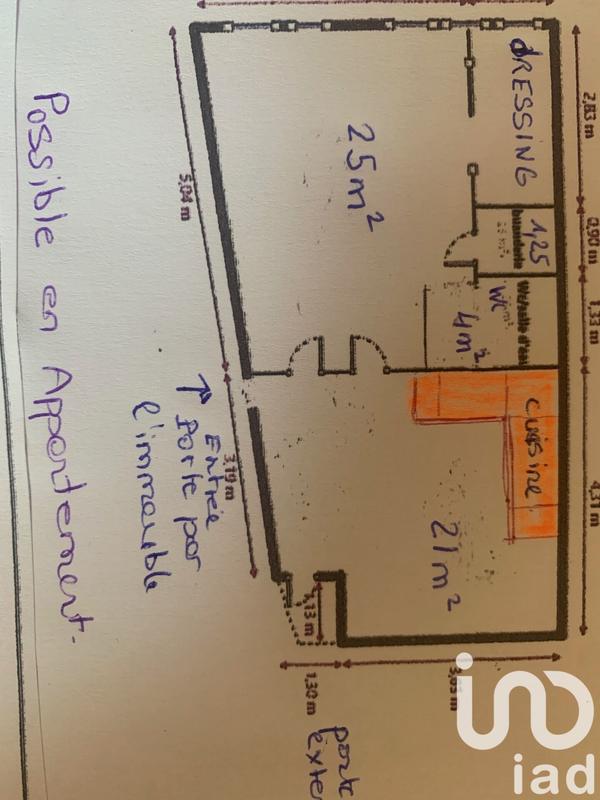 Appartement - 53 m² - 2 pièces