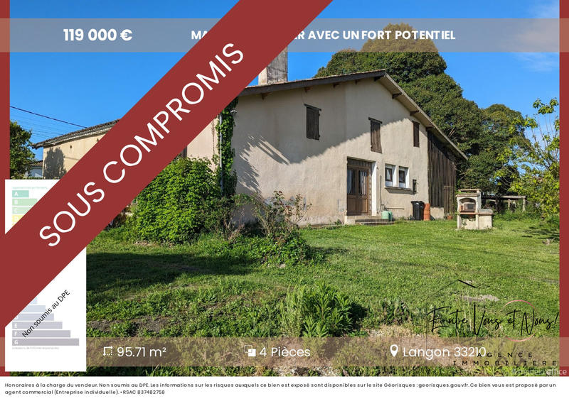 Maison - 96 m² - 4 pièces