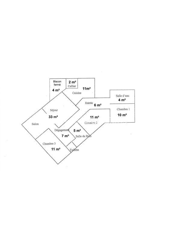 Appartement - 100 m² - 5 pièces