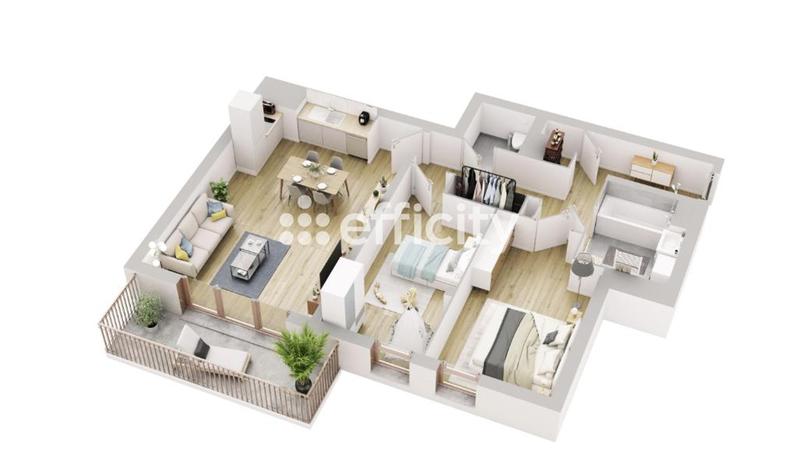 Appartement - 71 m² - 3 pièces