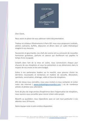 Cocktail et Gourmandise