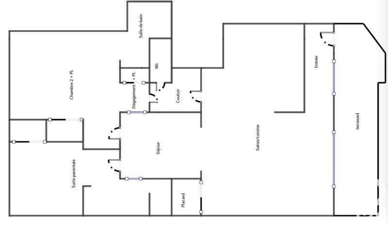 Maison - 75 m² - 3 pièces