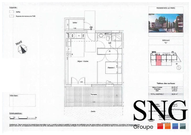Appartement - 37 m² - 2 pièces