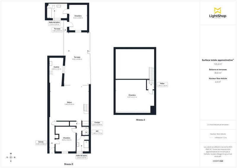 Maison - 123 m² - 4 pièces