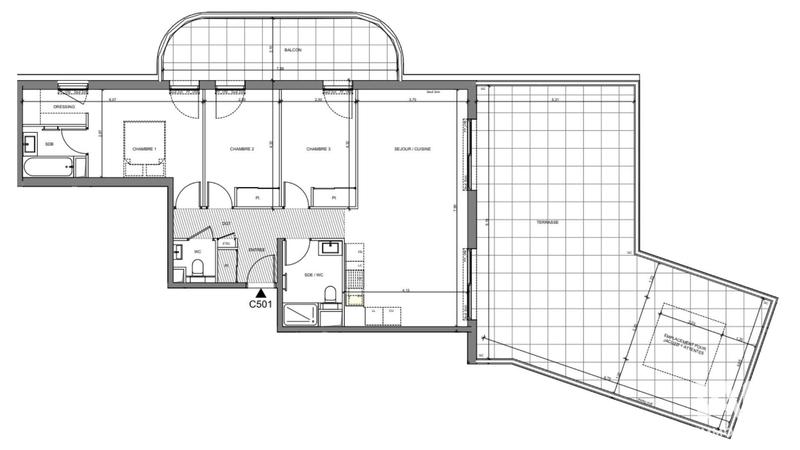 Appartement - 85 m² - 4 pièces