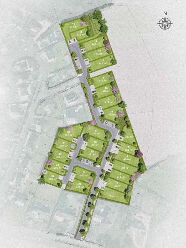 Terrain constructible - 365 m²