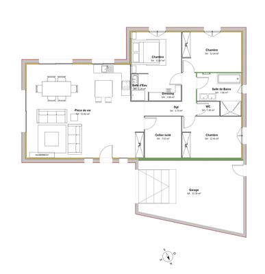 Maison - 119 m² - 5 pièces