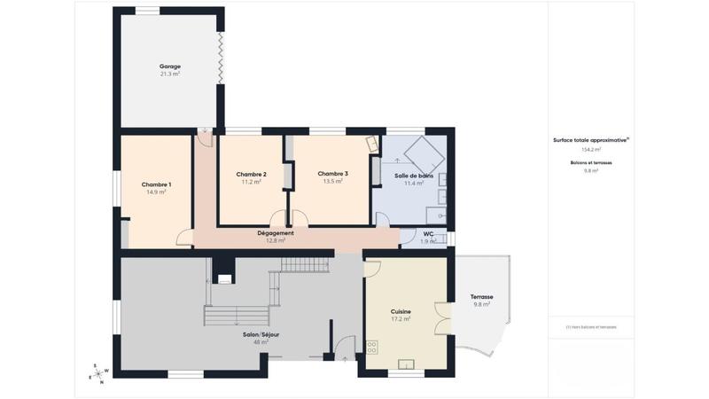 Maison - 135 m² - 5 pièces