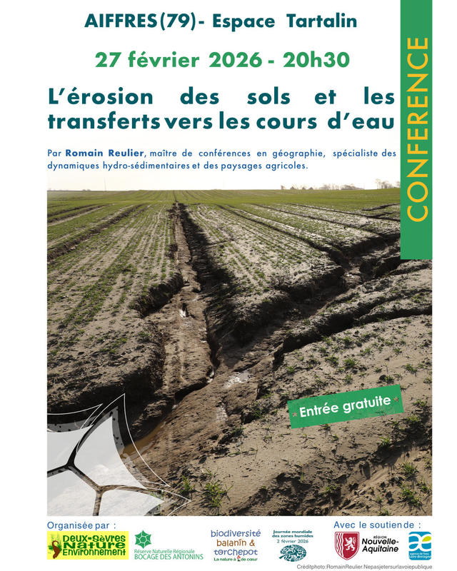 L’érosion des sols et les transferts vers les cours d’eau