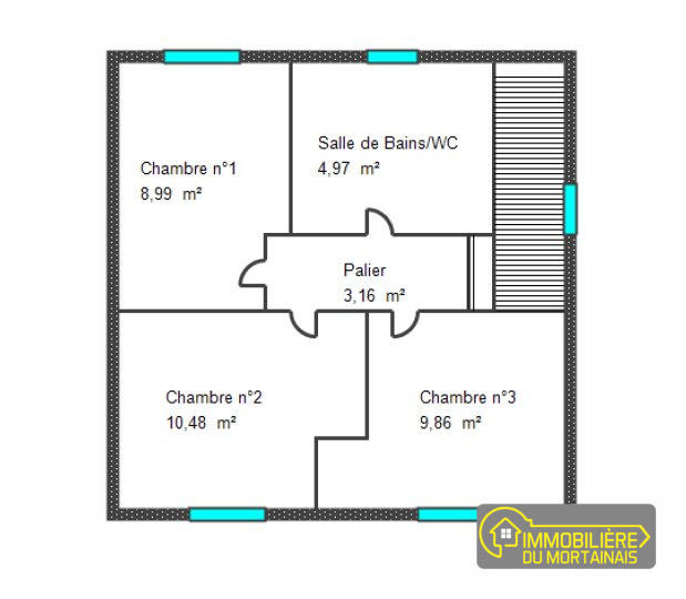 Maison - 75 m² - 4 pièces