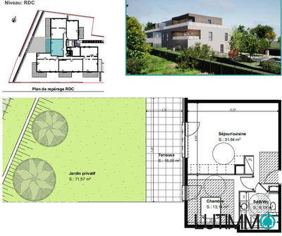 Appartement - 51 m² - 2 pièces