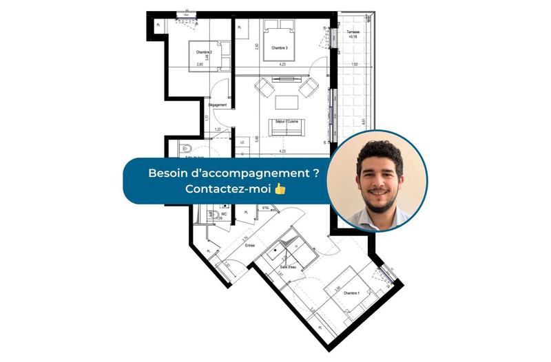 Appartement - 83 m² - 4 pièces