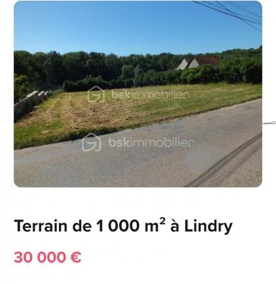 Terrain - 1 000 m²