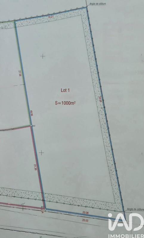Terrain - 1 000 m²