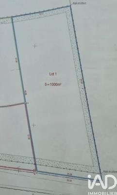 Terrain - 1 000 m²