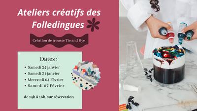 Ateliers les Folledingues : Trousse Tie and Dye
