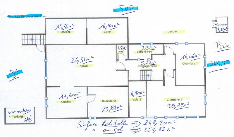Maison - 250 m² - 7 pièces