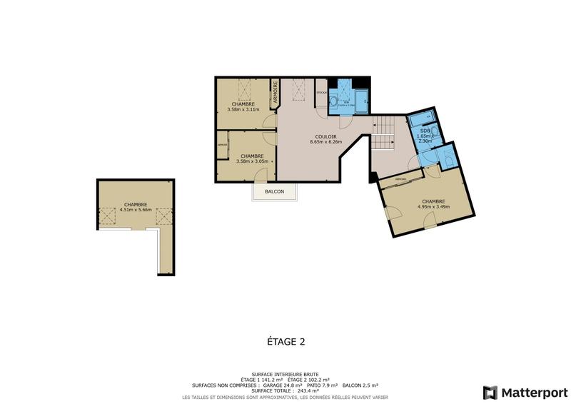 Maison contemporaine - 210 m² - 7 pièces