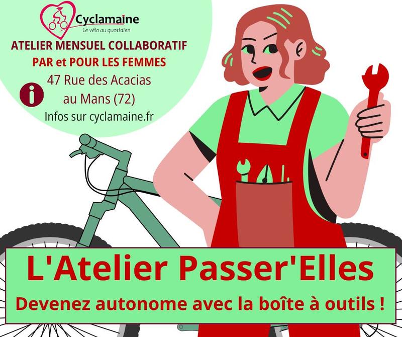 Atelier Passer'elles (mécanique vélo géré par et pour les femmes)