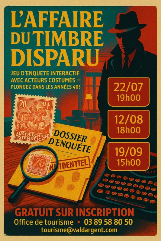 Jeu d’enquête  « l’affaire du timbre volé »